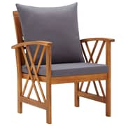 vidaXL 5 Piece Garden Lounge Set with Cushions Solid Acacia Wood vidaXL 5 Piece Garden Lounge Set with Cushions Solid Acacia Wood