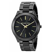 Michael Kors MK3221 Slim Runway Black Stainless Steel Unisex Watch