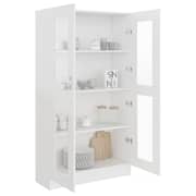 Vidaxl Vitrine Cabinet White 82.5x30.5x150 Cm Engineered Wood Vidaxl Vitrine Cabinet White 82.5x30.5x150 Cm Engineered Wood