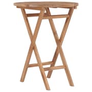 vidaXL Folding Garden Table 60 cm Solid Teak Wood