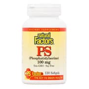 Natural Factors PS Phosphatidylserine 100 mg 120 Softgels