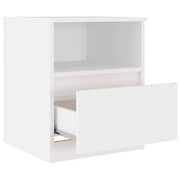 vidaXL Bed Cabinet White 40x40x50 cm Engineered Wood vidaXL Bed Cabinet White 40x40x50 cm Engineered Wood