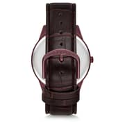 Omax Classic Series Brown Leather Analog Watch For Men JD01F55I