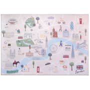 Milk It Baby London Play Mat, City Tour Collection 100% TPU Foam Non Toxic Reversible Mat