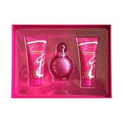 Fantasy by Britney Spears Gift Set for Women (Fantasy by Britney Spears 3.3oz EDP + Body Souffle 3.3oz + Shower Gel 3.3oz)