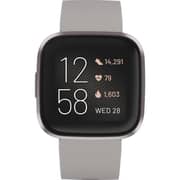 Fitbit FB507GYSR Versa 2 Smartwatch Stone/Mist Grey Aluminum