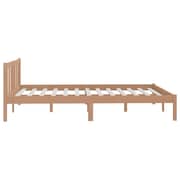 vidaXL Bed Frame Honey Brown Solid Pinewood 160x200 cm