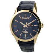 Omax Masterpiece Collection Blue Leather Analog Watch For Men MG17R44I