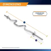 ULTIMAX Triceps and Biceps Combo Curl Bar for 1-inch Weight Plates Weightlifting Strength Training Accessory for Home Gym,Free Weights Accessories EZ Curl Bar -47inch ULTIMAX Triceps and Biceps Combo Curl Bar for 1-inch Weight Plates Weightlifting Strength Training Accessory for Home Gym,Free Weights Accessories EZ Curl Bar -47inch