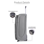 Abraj 4 Pieces Soft Trolley Luggage Bags Set