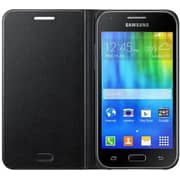 Samsung EFWJ120PBEGWW Flip Wallet Cover Black For Galaxy J1 2016