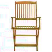 vidaXL Folding Garden Chairs 2 pcs Solid Eucalyptus Wood