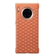Huawei Vegan Leather PU Case Orange For Mate 30 Pro