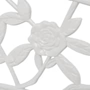 Vidaxl Garden Bench 100 Cm Cast Aluminium White