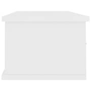Vidaxl Wall-mounted Drawer Shelf White 88x26x18.5 Cm Chipboard