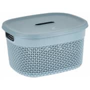 KIS Filo Laundry Basket With Lid Blue 27cm