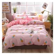 Single Size Bedding Set of 4 Pieces Pineapple Design