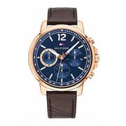 Tommy Hilfiger Landon Brown Leather Watch For Men 1791532