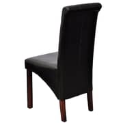 vidaXL Dining Chairs 2 pcs Brown Faux Leather vidaXL Dining Chairs 2 pcs Brown Faux Leather