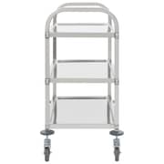 vidaXL 3-Tier Kitchen Trolley 95x45x83.5 cm Stainless Steel vidaXL 3-Tier Kitchen Trolley 95x45x83.5 cm Stainless Steel