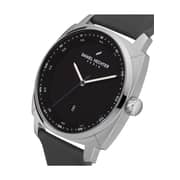 Daniel Hechter Carr cendre Grey genuine Leather Mens Watch