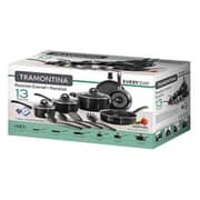 Tramontina 13Pc Everyday Cookware Black Non Stick