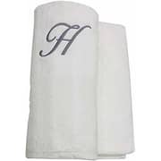Personalized For You Cotton White H Embroidery Bath Towel 70*140 cm Personalized For You Cotton White H Embroidery Bath Towel 70*140 cm