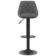 Vidaxl Bar Stools 2 Pcs Dark Grey Velvet Vidaxl Bar Stools 2 Pcs Dark Grey Velvet