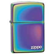 Zippo Classic Lighter Rainbow Spectrum with Lasered White Zippo Logo Metal Material - Multi-Color