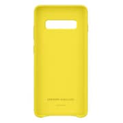 Samsung Leather Cover Yellow For Galaxy S10 Plus