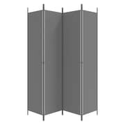 vidaXL 4-Panel Room Divider Anthracite 200x220 cm Fabric vidaXL 4-Panel Room Divider Anthracite 200x220 cm Fabric