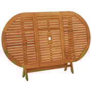 vidaXL Folding Garden Table 160x85x75 cm Solid Eucalyptus Wood