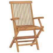 vidaXL Garden Chairs with Green Cushions 2 pcs Solid Teak Wood vidaXL Garden Chairs with Green Cushions 2 pcs Solid Teak Wood