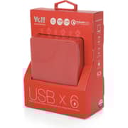 Yell UA5116 USB Output Adapter Quick Charge Red Yell UA5116 USB Output Adapter Quick Charge Red