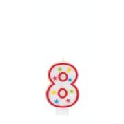 Unique- Numerical 8 Glitter Candle With Cake Dcor Unique- Numerical 8 Glitter Candle With Cake Dcor