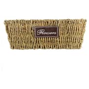 Cane Rectangular Brown Basket