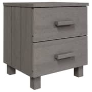 Vidaxl Bedside Cabinet Light Grey 40x35x44.5 Cm Solid Pinewood Vidaxl Bedside Cabinet Light Grey 40x35x44.5 Cm Solid Pinewood