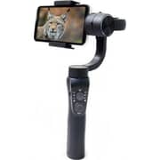 مثبت جيمبال محمول باليد بثلاثة محاور مزود بمدخل وبلون أسود