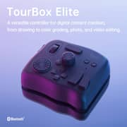 TourBox Elite, Video Photo Editing Controller, Bluetooth 5.0 Customized Shortcut Keyboard, EYE-FREE Ergonomic Equipment Console for Photoshop Lightroom Premiere, Windows Mac PC Drawing Graphics Tablet