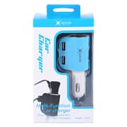 Xplore Car Charger With Micro Cable Black/Blue Xplore Car Charger With Micro Cable Black/Blue