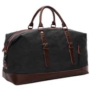 SAMBOX Weekender Leather Duffle Bag Black SAMBOX Weekender Leather Duffle Bag Black