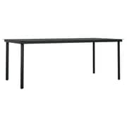 vidaXL 9 Piece Garden Dining Set Brown and Black vidaXL 9 Piece Garden Dining Set Brown and Black