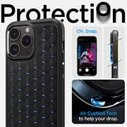 Spigen Cryo Armor [ArcticFlow Tech] designed for iPhone 14 Pro Max case cover (2022) - Matte Black