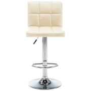 Vidaxl Bar Stools 2 Pcs Cream Faux Leather Vidaxl Bar Stools 2 Pcs Cream Faux Leather
