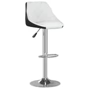 Vidaxl Bar Stools 2 Pcs White And Black Faux Leather Vidaxl Bar Stools 2 Pcs White And Black Faux Leather