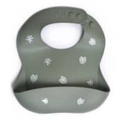Milk It Baby Printed Bib Forest Green, MI-SBFG007 100% Food Grade Silicone Bib