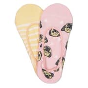 TYPO Novelty Hidden Sock Pug & Stripe