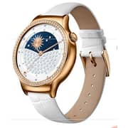 Huawei Smart Watch G202 Jewel Rose Gold Plated Stainless Case Swaroski W/ White Band Huawei Smart Watch G202 Jewel Rose Gold Plated Stainless Case Swaroski W/ White Band