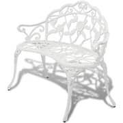 Vidaxl Garden Bench 100 Cm Cast Aluminium White