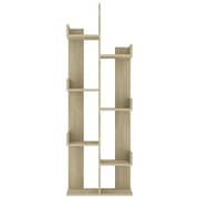 Vidaxl Book Cabinet Sonoma Oak 48x25.5x140 Cm Engineered Wood Vidaxl Book Cabinet Sonoma Oak 48x25.5x140 Cm Engineered Wood